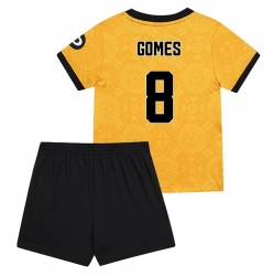 Wolves Joao Gomes #8 Hjemmedraktsett Barn 2025-26 Kortermet (+ Korte bukser)