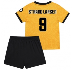 Wolves Jorgen Strand Larsen #9 Hjemmedraktsett Barn 2025-26 Kortermet (+ Korte bukser)
